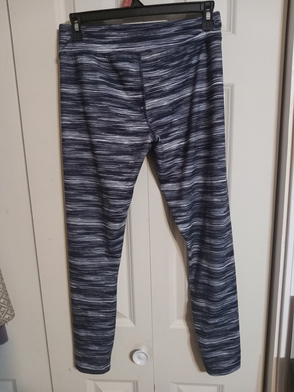 Athletic Works Navy and Gray Space-Dye Kids Leggings